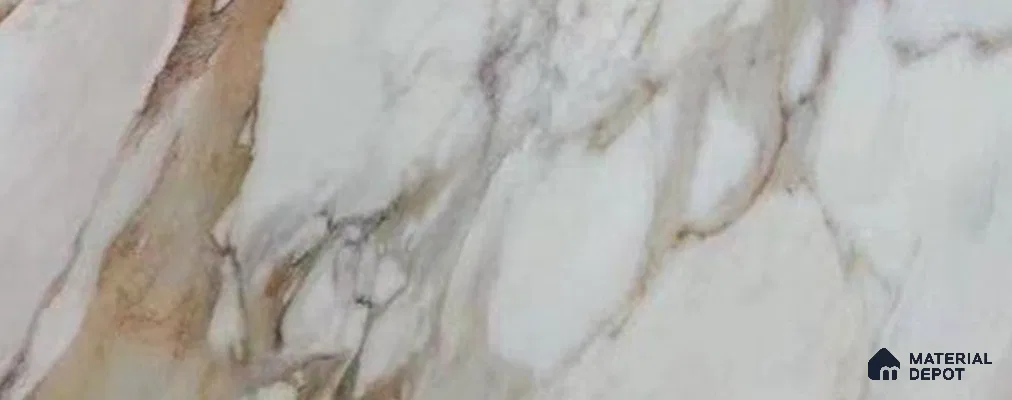White Marble Look PVC High Gloss Finish UV Marble Polygranite Sheets 8 ft x 4 ft | LM 19517 - 3 mm