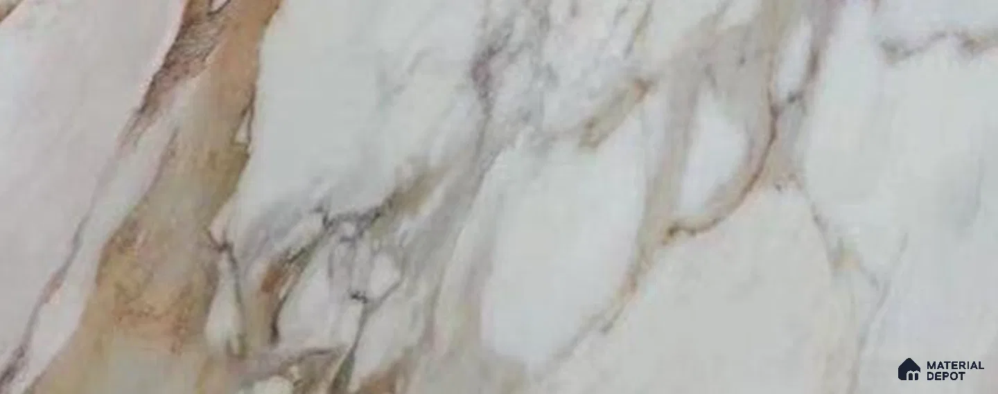 White Marble Look PVC High Gloss Finish UV Marble Polygranite Sheets 8 ft x 4 ft | LM 19517 - 3 mm