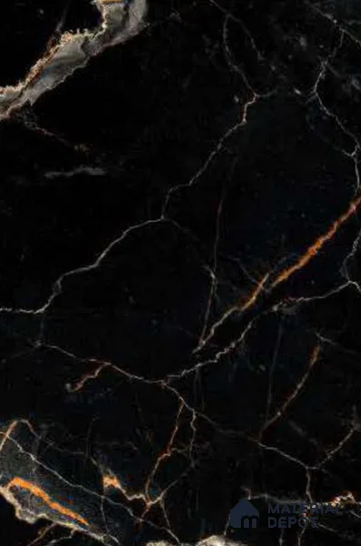 LM 19514 Black Mirage Digital High Gloss Finish 8 ft x 4 ft Decorative Laminate - 1 mm | Suitable for TV Unit, Wardrobe, Kitchen Cabinets