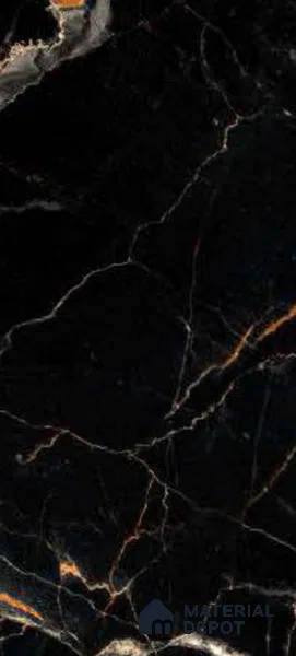 LM 19514 Black Mirage Digital High Gloss Finish 8 ft x 4 ft Decorative Laminate - 1 mm | Suitable for TV Unit, Wardrobe, Kitchen Cabinets