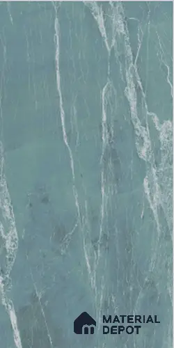 Blue Marble Wall & Floor Tile TL 07031 Gravier Aqua Mirage 5.2 ft x 2.6 ft Vitrified Carving Matte Finish - 9 mm | Suitable for Living Room, Bedroom, Bathroom