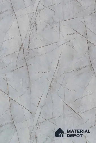 3926 HG Silver Caspio 8 ft x 4 ft High Gloss Finish Decorative Laminate - 1 mm | Suitable for TV Unit, Wardrobe, Kitchen Cabinets | Matching Edgeband Code - (Rehau - 1059P) | (E3 - 2528 HG)