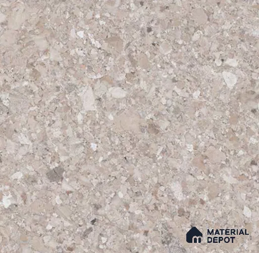Brown Stone Floor Tile TL 06819 Lustra Clouded Taupe 2 ft x 2 ft Vitrified Carving Matte Finish - 12 mm | 4 Random Design | Suitable for Living Room, Bedroom, Bathroom