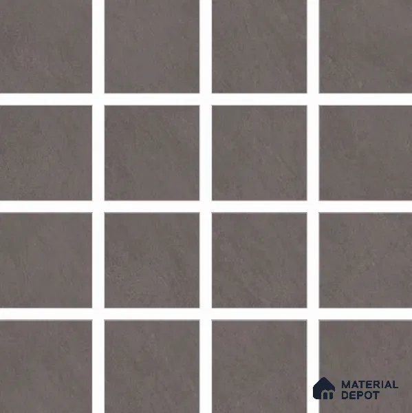 Stone Floor Tile TL 06833 E Petra Nero 2 ft x 2 ft Matte Finish Vitrified Tile - 9 mm | 16 Random Design  | Suitable For Bathroom, Terrace & Balcony