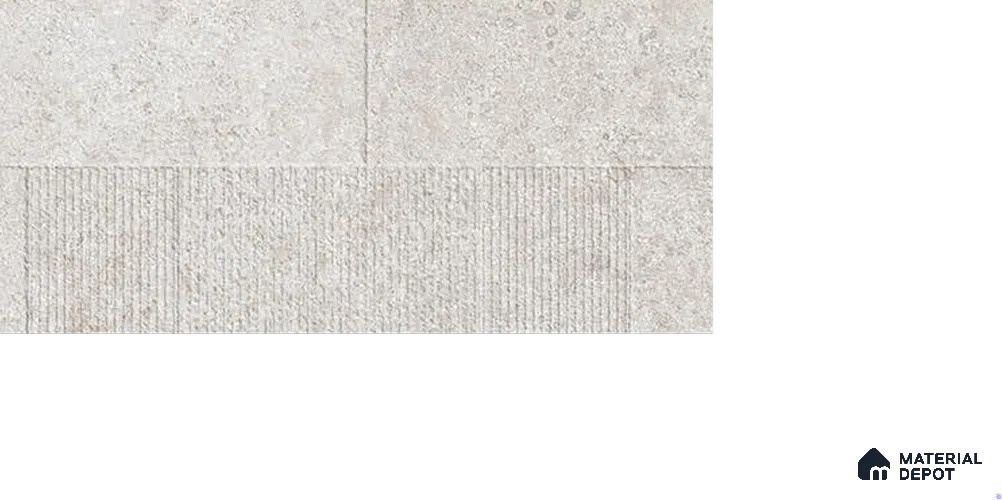 Grey Stone Wall Tile TL 06753 D Gravier Misty Ridge Etch 800x1600 mm Vitrified Carving Matte Finish - 9 mm | 4 Random Design | Suitable for Living Room, Bedroom, Bathroom
