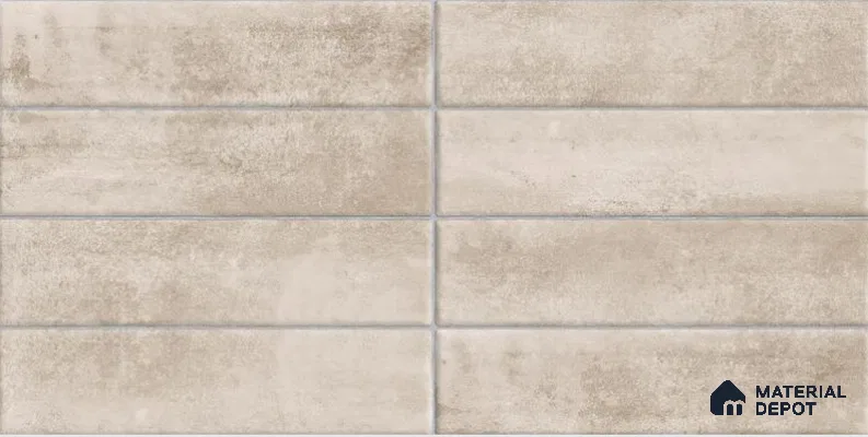 Stone Wall Tile TL 06780 Artisan Cream 2 ft x 1 ft Beige Ceramic Glossy Finish Tile - 9 mm | Ideal for Living Room, Bathroom, Kitchen