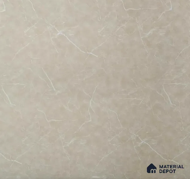 Beige Marble Look UPVC High Gloss Finish UV Marble Polygranite Sheets 8 ft x 4 ft | LM 19539 - 3 mm
