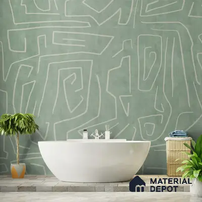 700911 - Abstract Design Wallpaper, Green Textured Background, Customised Indrani Series Soft Feel Abstract Design (Customised Size Wallpaper )