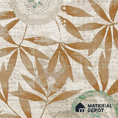 Abstract Wallpaper Pattern Using Orange Leaves Indrani Series Canvas Abstract Design (Customised Size Wallpaper )