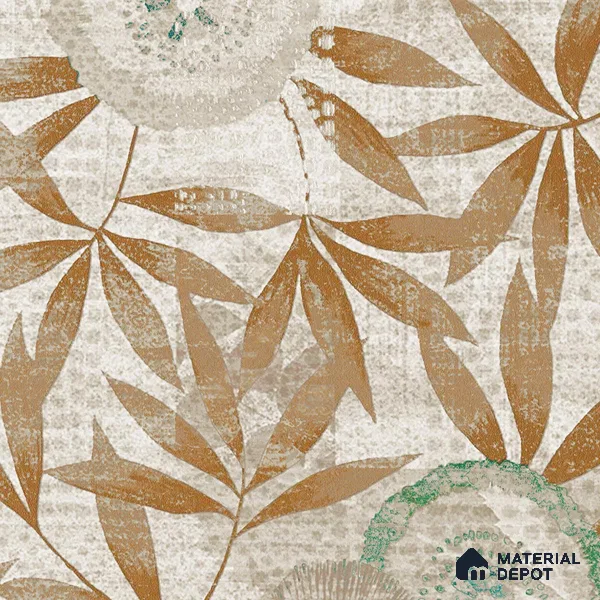 Abstract Wallpaper Pattern Using Orange Leaves Indrani Series Canvas Abstract Design (Customised Size Wallpaper )