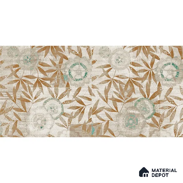 Abstract Wallpaper Pattern Using Orange Leaves Indrani Series Canvas Abstract Design (Customised Size Wallpaper )