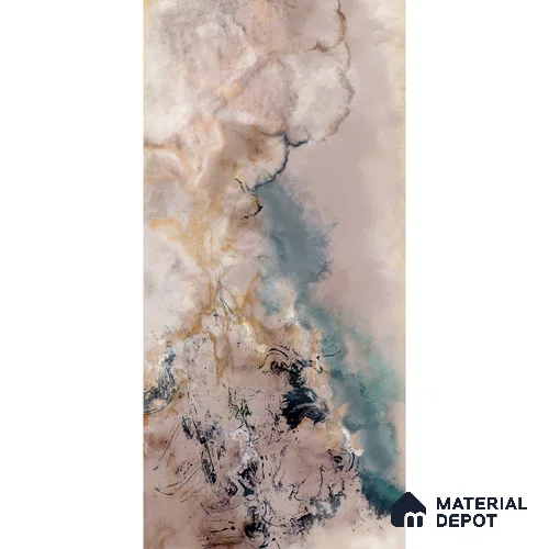 Amara, Abstract Wallpaper Design for Rooms, Customised Sukoon Series Handmade Abstract Design (Customised Size Wallpaper)