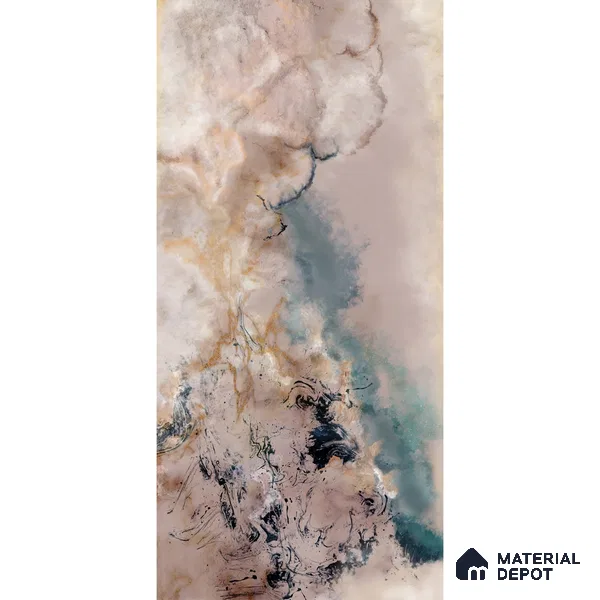 Amara, Abstract Wallpaper Design for Rooms, Customised Sukoon Series Handmade Abstract Design (Customised Size Wallpaper)