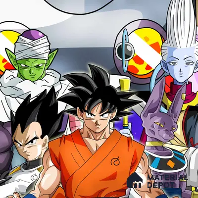 Anime Dragon Ball Z Wallpaper for Walls Sparkla N Shine Series Canvas Entertainment Design (Customised Size Wallpaper)
