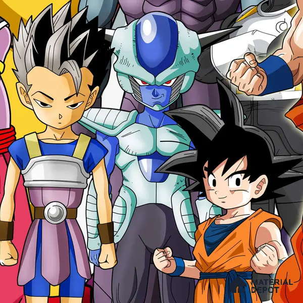Anime Dragon Ball Z Wallpaper for Walls Sparkla N Shine Series Canvas Entertainment Design (Customised Size Wallpaper)