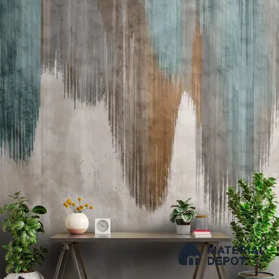 Dripping paint, Premium Textured Wallpaper Design for Rooms, Customised Indrani Series Soft Feel Patterned Design (Customised Size Wallpaper )