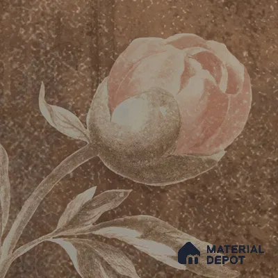 H901812 Dusky Charm, Rustic Floral Theme Wallpaper, Customised Sukoon Series Canvas Florals Design (Customised Size Wallpaper)