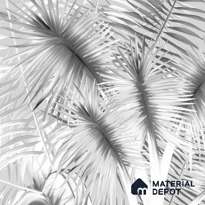 Ehsaas, Grisaille Foliage Wallpaper, Customised Sukoon Series Handmade Patterned Design (Customised Size Wallpaper)