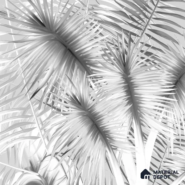 Ehsaas, Grisaille Foliage Wallpaper, Customised Sukoon Series Handmade Patterned Design (Customised Size Wallpaper)