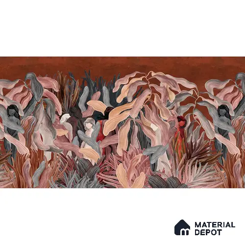 Enchanting Nymphs of Nature Art Sandstone (Customised Size Wallpaper)