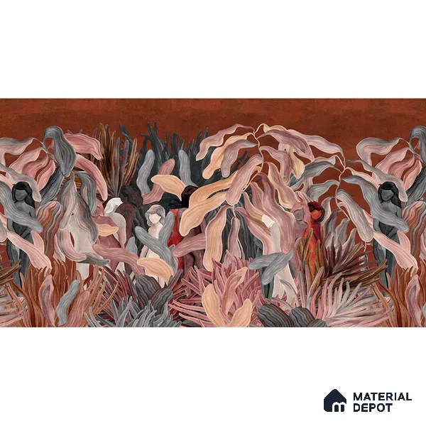 Enchanting Nymphs of Nature Art Handmade Paper (Customised Size Wallpaper)
