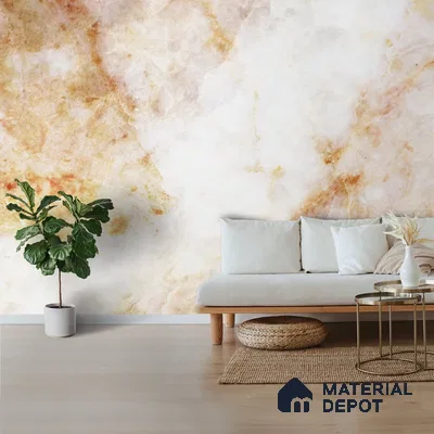 Exposed Marble Design, Wallpapers for Rooms, Customised Indrani Series Soft Feel Marble Design (Customised Size Wallpaper )