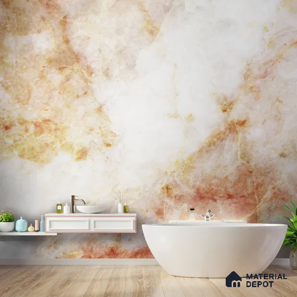 Exposed Marble Design, Wallpapers for Rooms, Customised Indrani Series Soft Feel Marble Design (Customised Size Wallpaper )