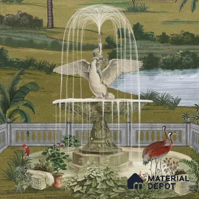 Fitorr, Vintage Style Room Wallpaper, Customised Sukoon Series Canvas Patterned Design (Customised Size Wallpaper)