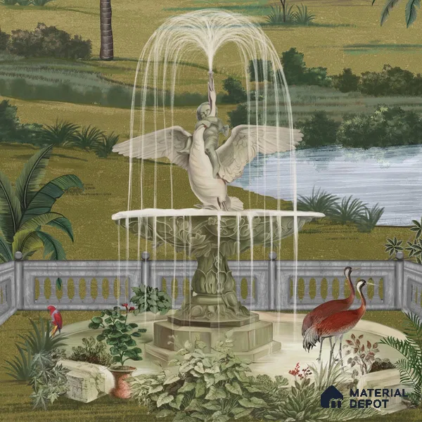 Fitorr, Vintage Style Room Wallpaper, Customised Sukoon Series Canvas Patterned Design (Customised Size Wallpaper)