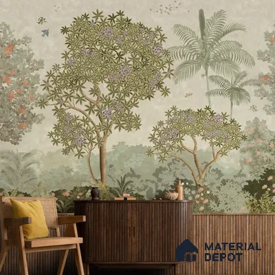 Garden of Dreams Canvas Customised Room Wallpaper