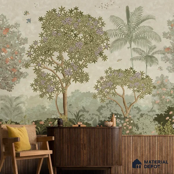 Garden of Dreams Canvas Customised Room Wallpaper
