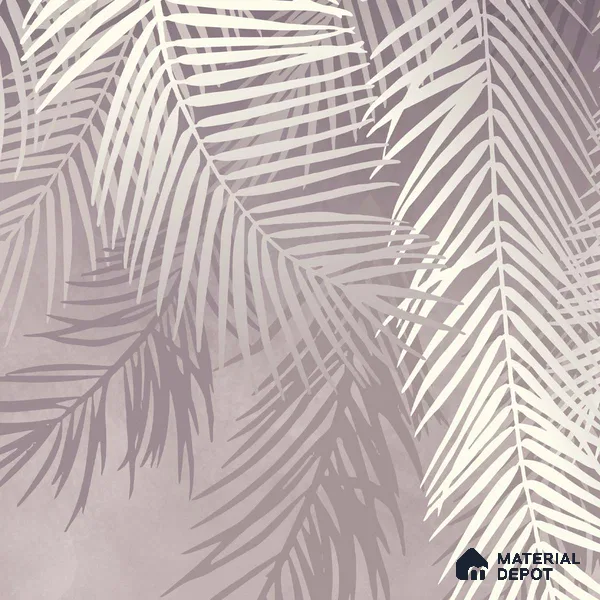 Hanging Tropical Leaves Wallpaper Design Indrani Series Handmade Tropical Design (Customised Size Wallpaper )