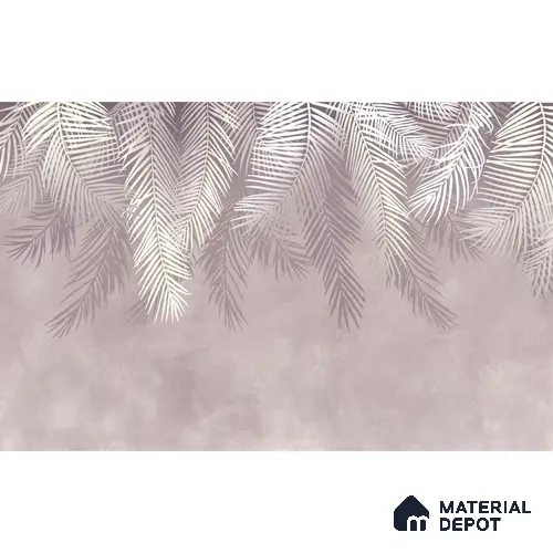 Hanging Tropical Leaves Wallpaper Design Indrani Series Handmade Tropical Design (Customised Size Wallpaper )