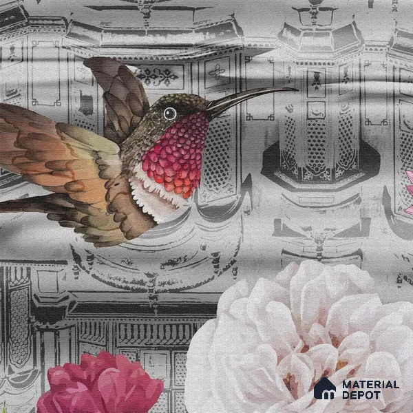 Hawa Mahal Jaipur Inspired India Wall Mural Indrani Series Soft Feel Florals Design (Customised Size Wallpaper )