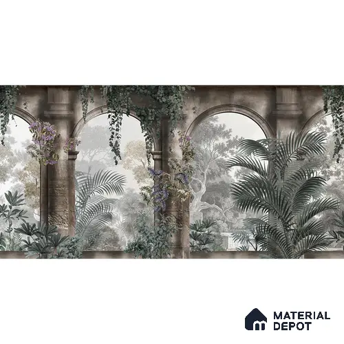 Heritage Arches, Luxury Wallpaper for Homes, Customised Sukoon Series Handmade Patterned Design (Customised Size Wallpaper)