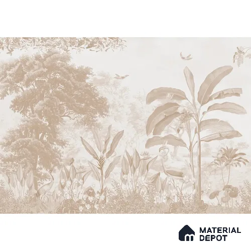 Jhurmut Tropical Theme Designer Sepia Color Soft Feel (Customised Wallpaper)