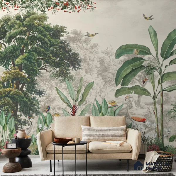 Jhurmut- Tropical Theme Designer Canvas (Customised Wallpaper)