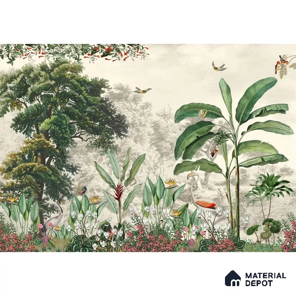 Jhurmut- Tropical Theme Designer Handmade (Customised Wallpaper)