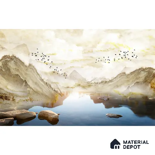 702321 - Marble Effect Scenery Wallpaper, Bedrooms, Customised Indrani Series Soft Feel Marble Design (Customised Size Wallpaper )