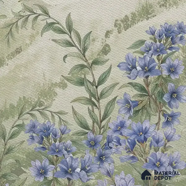 Munnar Handmade Wallpaper: Vintage Indian Tea Garden Mural