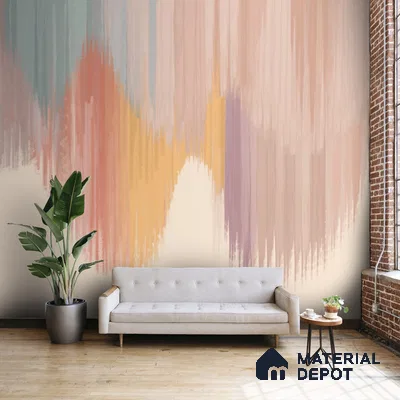 701011 - Paint Stroke Pattern Wallpaper for Walls Indrani Series Soft Feel Artistic Design (Customised Size Wallpaper )