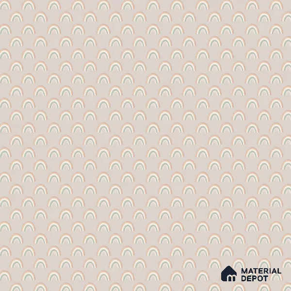 Pastel Pink Rainbow Charm Cancas Wallpaper