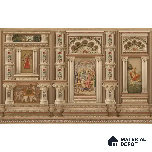 Ram Darbar 3D Sandstone (Customized Size Wallpaper)