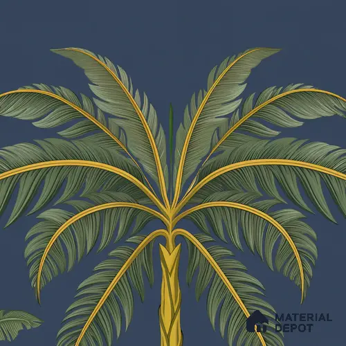 Surabhi Cows Pichwai Design Sandstone Wallpaper Blue Color (Customised Wallpaper)