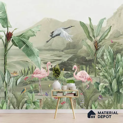 Tropical Jungle Themed Canvas (Customised Wallpaper)