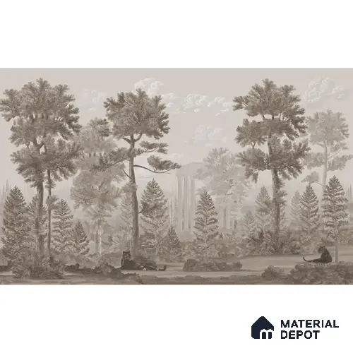 Twilight Haven Vintage European Style Sandstone Wallpaper Dusty Sepia Color (Customised Wallpaper)