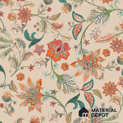 Vibrant Floral Canvas Wallpaper for Rooms 