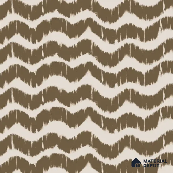 Waves Modern Abstract for Walls Muddy Brown Soft Feel (Customised Wallpaper)