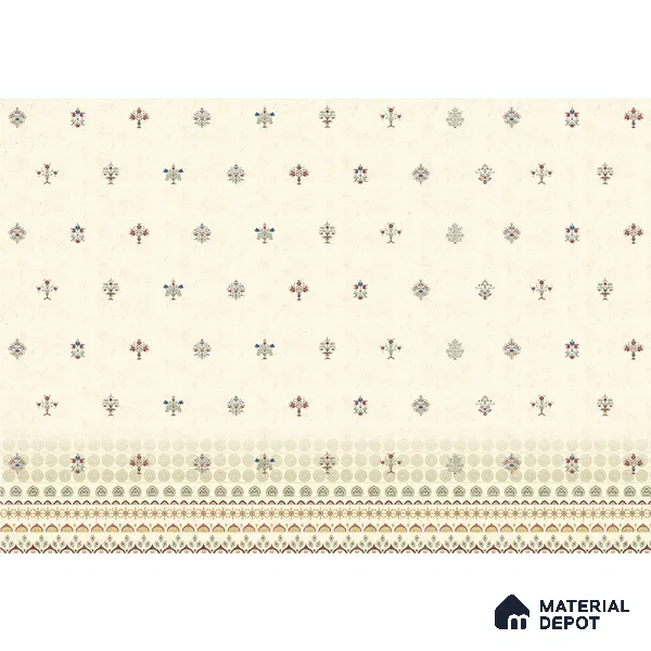 Yellow Indian Motif for Rooms Handmade (Customised Wallpaper)