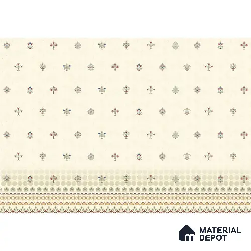 Yellow Indian Motif for Rooms Handmade (Customised Wallpaper)
